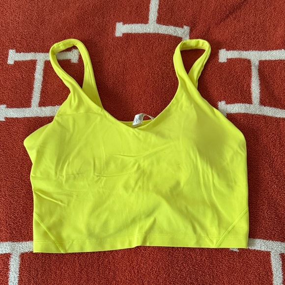 lululemon athletica Tops - Lululemon Athletica Vibrant Yellow Sports Bra